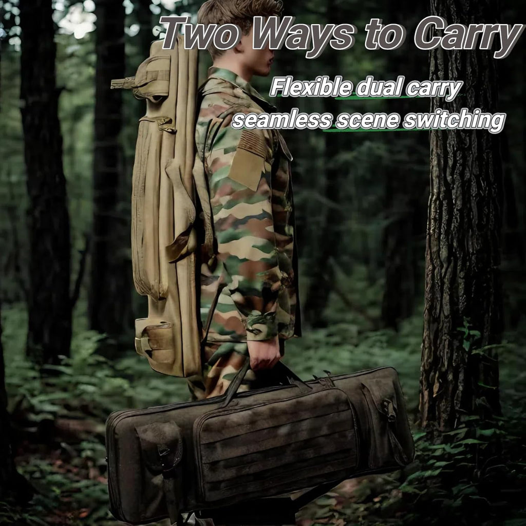 Skiennix Soft Gun Case - Durable Oxford Fabric Rifle & Shotgun Backpack | 47" & 36" with Tactical Pockets