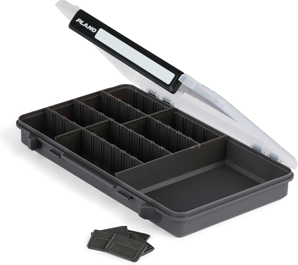 Plano StowAway Tackle Box - 50/50 Split Design with Transparent DuraView Lid | Stackable Storage for Fishing Gear