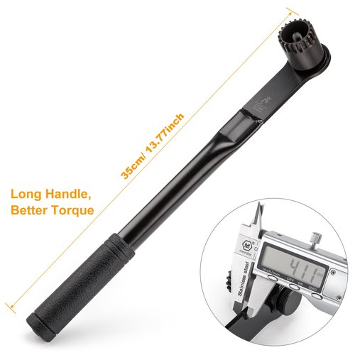 cyclists Bike Bicycle Bottom Bracket Removal Tool - Cartridge Bottom Bracket Wrench Standard 20-Tooth Cartridge Type - Compatible with Shimano, Octalink, ISIS Splined Bottom Brackets (CT-B40)