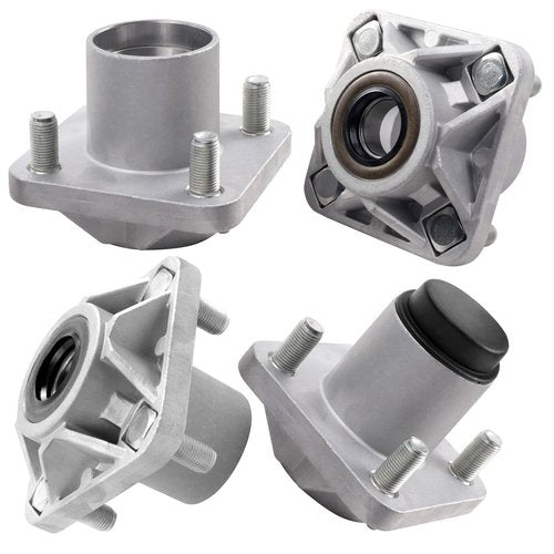 Roykaw EZGO Front Wheel Hub Bearing Assembly with Dust Caps/Oil Seals/Bearings for 2001-up TXT & Medalist Golf Cart, Replaces OEM # 70895G01,L44643