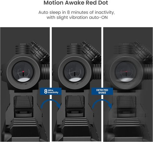 Feyachi 2MOA Red Dot Sight - Compact 1x20mm Optics with Motion Awake & Absolute Co-Witness Mount