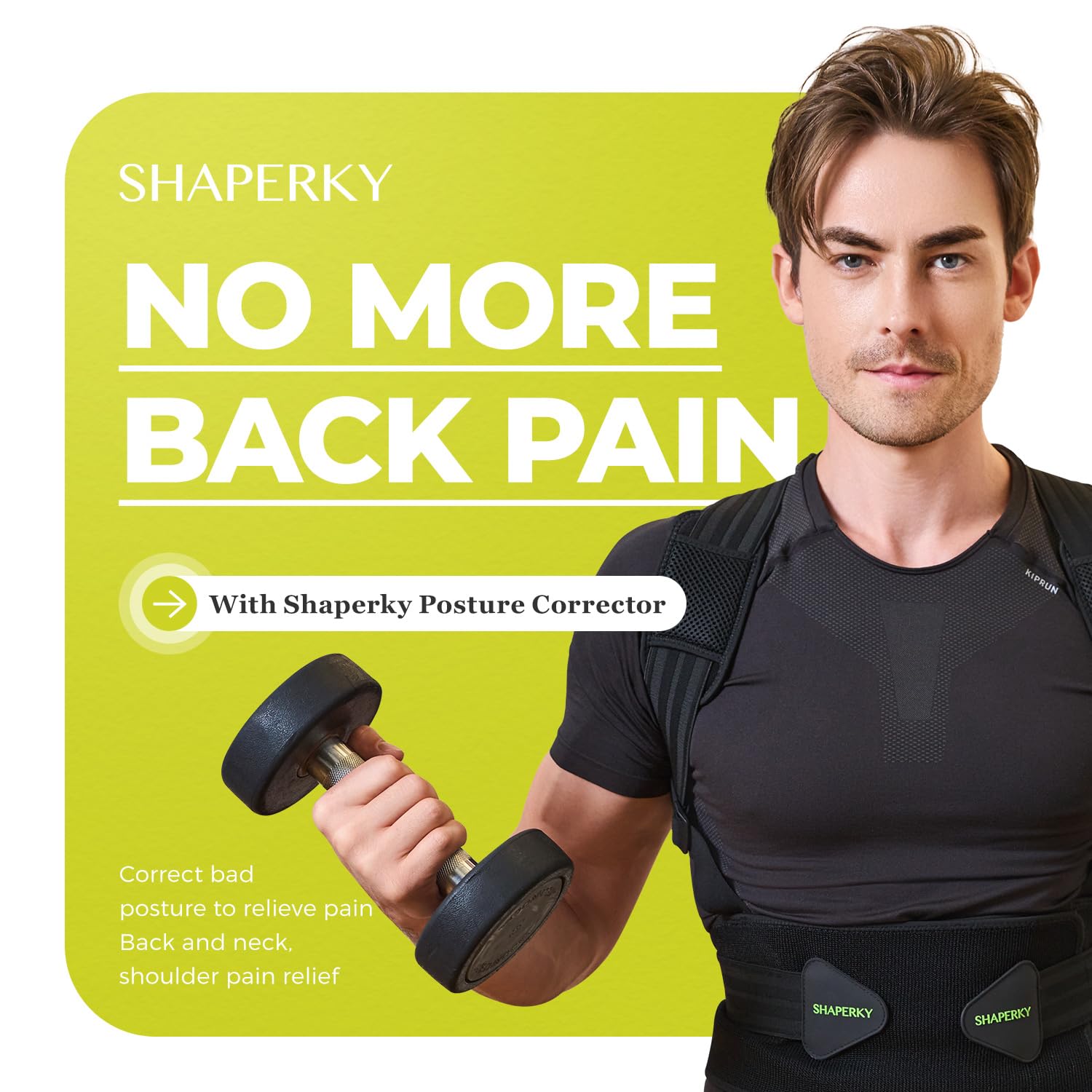 SHAPERKY Posture Corrector for Women and Men, Adjustable Upper Back Brace for Posture Hunchback Support and Providing Pain Relief from Neck, Shoulder, and Upper Back (1, Large/XL)