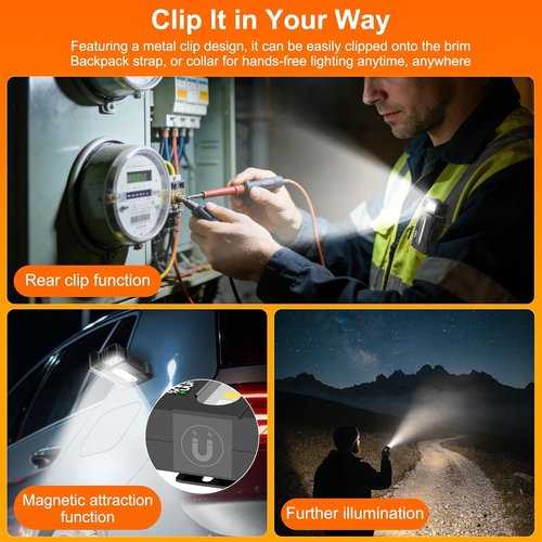 G5 EDC Flashlight - 400 Lumens Super Bright Rechargeable Mini Light | 180° Rotatable Magnet, IP68 Waterproof, Black