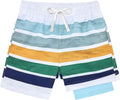 Belovecol Boys Swim Trunks - Quick Dry Anti-Chafe Swim Shorts with Compression Liner | UPF 50+, Sizes 7-20T