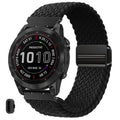 22mm-Quickfit-Bands for Garmin-Fenix-8-47mm - Magnetic Braided Replacement Strap for Garmin-Fenix-7/7 Pro/6/6 Pro/5/5 Plus Forerunner 965/955/945/Approach S70 47mm/S62/S60/Quatix 7 Smartwatch