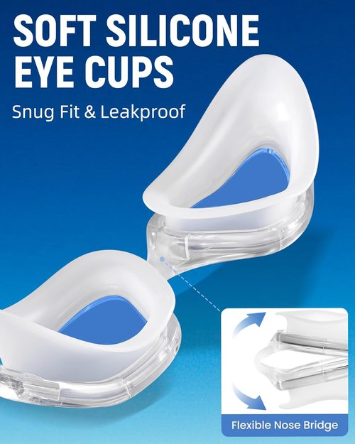 Keary Swim Goggles - UV Protection & Anti-Fog Design for Adults & Youth | Perfect for Pool Use