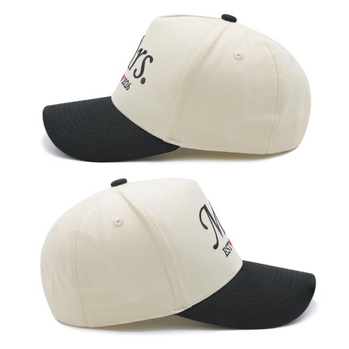 Waldeal Mr and Mrs EST 2026 Couple Hats Set, Matching His and Hers Embroidered Baseball Caps for Wedding, for Couples, Bride and Groom Beige/Black