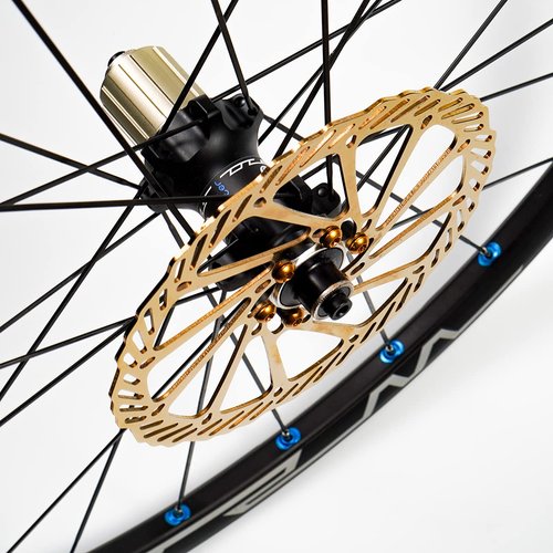 Chooee 160mm 180mm 203mm Bike Disc Brake Rotor 2PCS MTB Disc Rotor For Mountain Bike.Gold