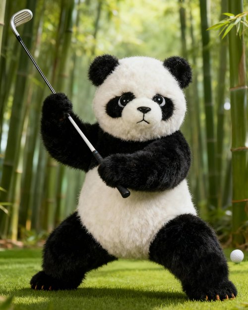 Big Teeth Funny Golf Head Covers, Panda Fairway Wood Headcover,Animal Golf Head Covers Fairwood Covers for Golf Clubs