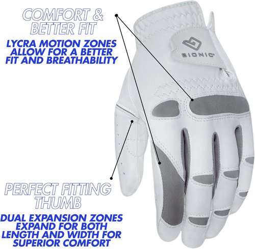 Bionic Men's Golf Glove - Performance Grip Pro in Premium Leather for Enhanced Control