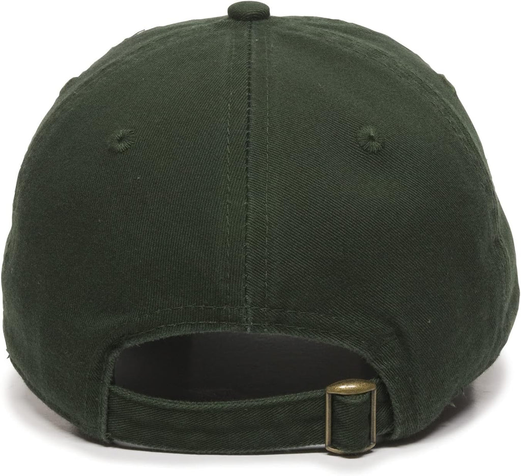 Outdoor Cap | Washed Cotton Baseball Cap - Versatile Dad Hat for Men & Women, Dark Green