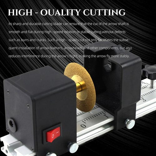 Electric Arrow Saw - Adjustable Precision Cutter for Carbon Arrows | Ready to Use, No Installation Required