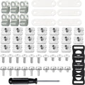 Skiennix Hockey Helmet Repair Kit - 36 Pieces with Clips, Gaskets, Screws & Chin Strap Adapter