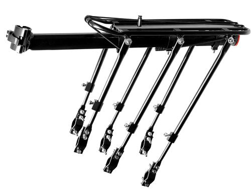 COMINGFIT Bike Carrier Rack, 400lbs Capacity Solid Bearings Universal Adjustable Bicycle Luggage Cargo Rack