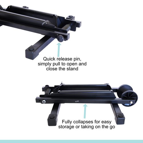 Lumintrail Bike Floor Foldable Storage Stand for Mountain and Road Bicycle Indoor Outdoor Garage Storage
