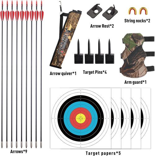 LWANO Recurve Bow - Takedown Archery Set for Adults & Youth | Left & Right Handed, 20-40lbs
