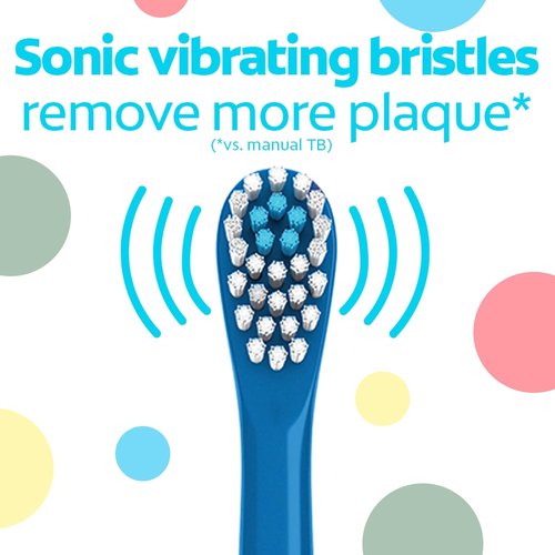 Colgate Kids Vibrating Toothbrush - Bluey Design for Fun Oral Care | 1 Pack