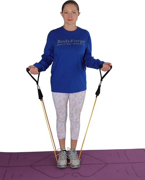 BodyForge Resistance Bands - Versatile Exercise Bands with Handles for Strength Training | Home Gym Equipment