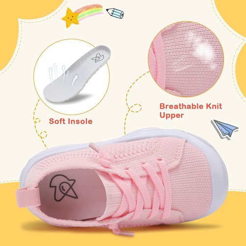 LeIsfIt Toddler Shoes - Breathable Barefoot Sneakers for Boys & Girls | Slip-On Design, Comfortable Fit