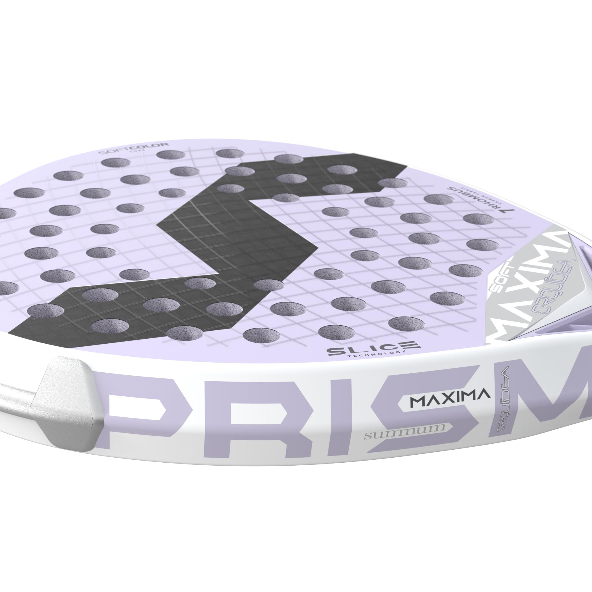 Varlion Padel Racket Maxima Summum Prisma Soft Orquídea, Professional Paddle Racket for Enhanced Power & Control, Aerodynamic Prisma Frame, Soft EVA Core, Elegant Design
