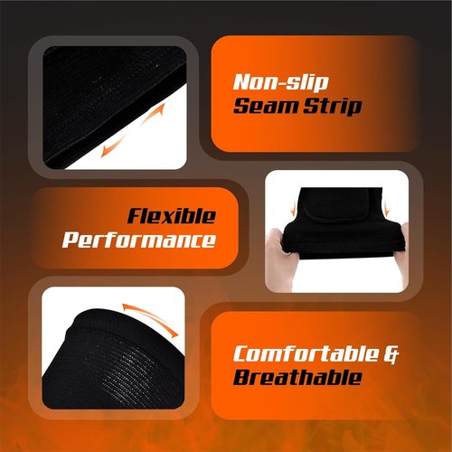 Bucwild Sports Pro Compression Knee Sleeves - Padded Support for Youth & Adult Athletes | 1 Pair