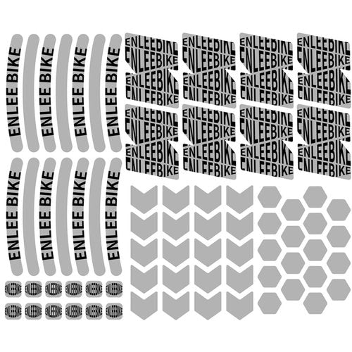 HOUSON Multifunctional Reflective Stickers for Bicycles & Outdoors - 72-Piece Set with 360° Visibility & 3D Adhesive Film (Ultra-Thin, Waterproof)