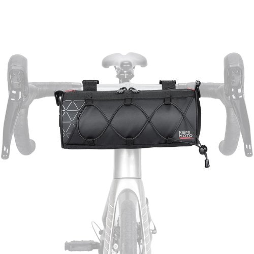 KEMIMOTO Bike Handlebar Bag with Waterproof Rain Cover Front Bike Bag for Bicycles - Water-resistant Dual Zippers for Mountain Road Bike, Cycling Commuter Shoulder Bag Professional Bicycle Accessories