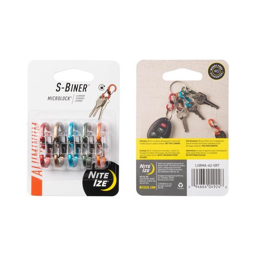 Nite Ize S-Biner MicroLock Aluminum - Assorted - 10 Count (2 Pack)