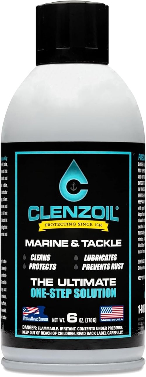 CLENZOIL Marine & Tackle Fishing Gear Oil Lubricant - Perfect for Reels, Motors & Downriggers - Easy Applicator
