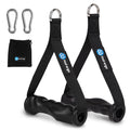 HXD-ERGO Ergonomic Exercise Handles for Cable Machine Attachments, Resistance Bands - Gym Handles for Yoga, Pilates, Strength Training Workout （Black