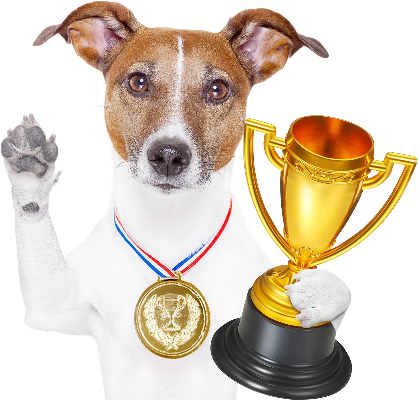 Skylety Mini Trophy Cups - 3 Pcs Gold Plastic Awards for Kids & Adults | Perfect for Sports Ceremonies
