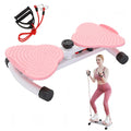 330 lbs Noiseless Anti-Slip Waist Twister Board - Ab Machine with Resistance Bands for Core Exercise & Slimming Waist, Home Gym Equipment Women & Men