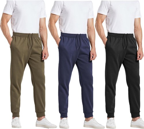 MLYENX Fleece Sweatpants for Men - Comfy Athletic Jogger Pants with Pockets | 2/3 Pack