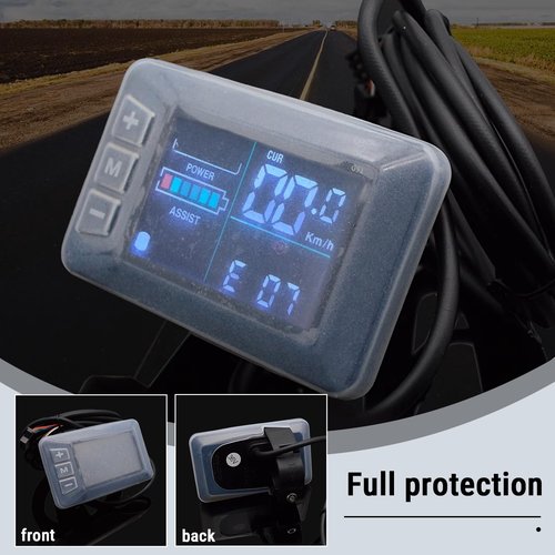 CHEOTIME Electric Bike LCD Display Cover, Silicone Protective Case for G51 LCD Panel Water Proof and Dust Proof Electric Bike Monitor Cover Versatile Application