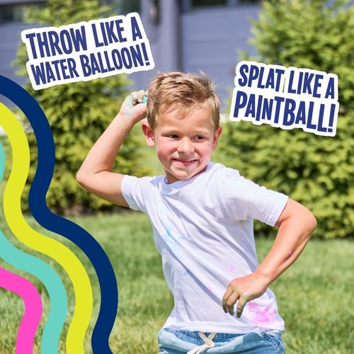 Goblies Throwable Paintballs - 120 Count in Vibrant Green, Teal & Blue Colors for Ultimate Fun