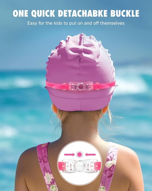Aegend Swim Goggles - Anti-Fog & UV Protection for Kids Ages 3-14 | Comfortable Fit
