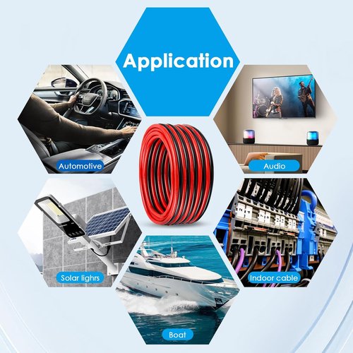 **Tinned Copper 10 Gauge Wire - Flexible 10 AWG Marine Cable for Solar Panels, LED Strips & More | 10FT**