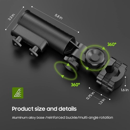 10L0L Heavy Duty Golf Push Cart Umbrella Holder - Universal Windproof Stand for Scooters, Strollers & Wheelchairs