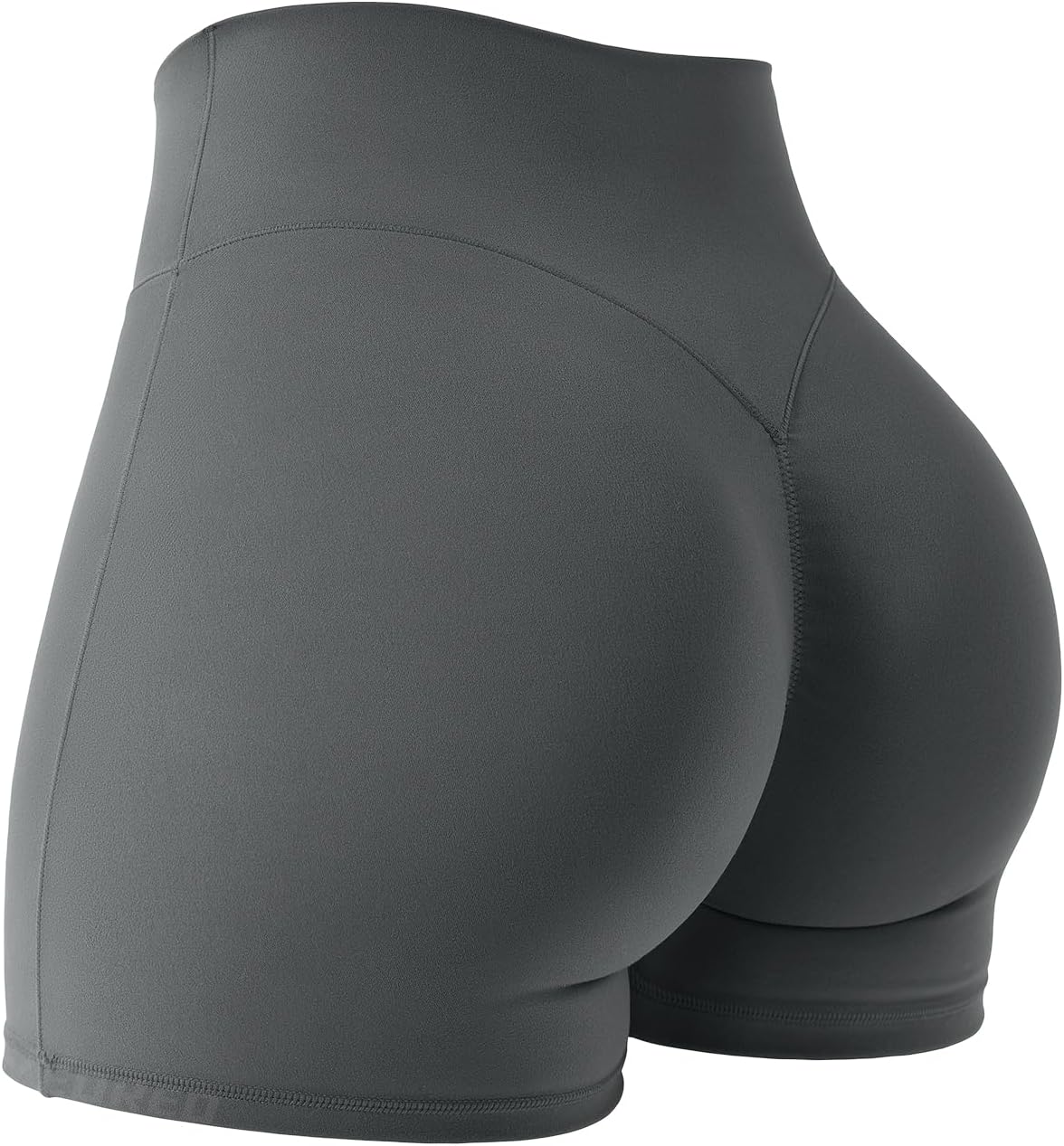 YEOREO High Waist Yoga Biker Shorts - 4.5" Scrunch Design with Tummy Control for Women