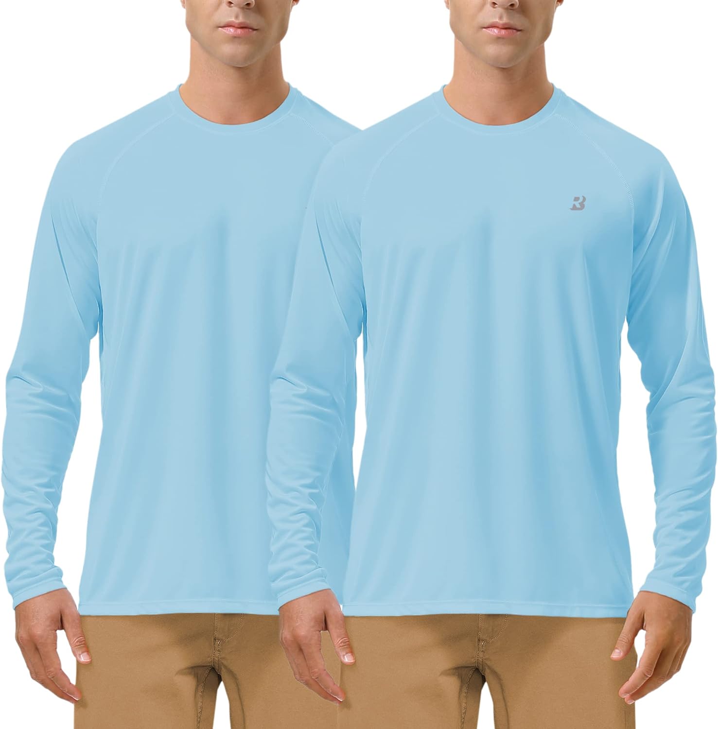 Roadbox UV Sun Protection Shirts - Men's Long Sleeve SPF 50+ Rash Guard for Outdoor Activities