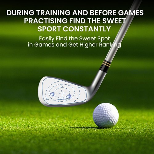 FINGER TEN Golf Impact Tape 75/150/375 Pcs Value Set Golf Club Impact Stickers Labels for Driver Woods Irons Putters, Self-Teaching Training Aid for Swing Practice (375Pcs-Right Handed Golfer)