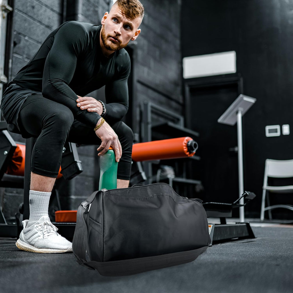 C&F BOGMOST Small Travel Duffel Bag Foldable Waterproof Gym Bag for Gym Beach Swim Bag Men Women Duffle Bag Lightweight Oxford Cloth Sports Bag -Sky Blue