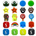 Tennis Dampener Cute/Funny 20 Pack Assorted Tennis Racket Vibration Dampener Soft Silicone Tennis Racquet Shock Absorbing Tennis Damper Tennis Racket Shock Absorber