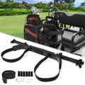 Golf Cart Rear Seat Bag Holder Bracket Attachment for Most 2+2 Golf Cart Rear Seat with 1 Inch Square Tube, No Drilling Golf Cart Bag Attachment for EZGO Club Car Yamaha Golf Carts, Metal / Stable