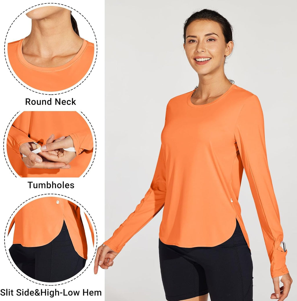 Willit Women's Sun Shirts - UPF 50+ Long Sleeve UV Protection for Hiking | Lightweight Quick-Dry