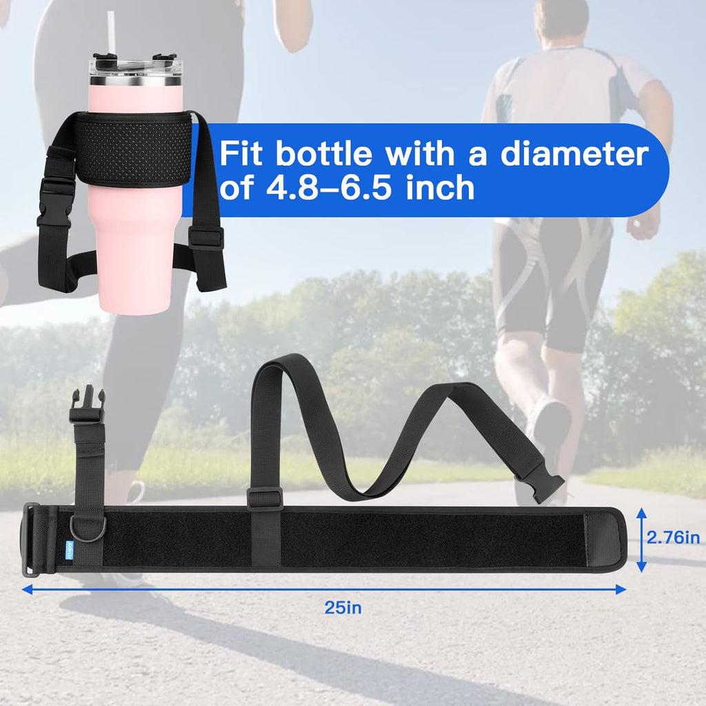 Xxerciz Water Bottle Carrier - Universal Sling Holder for Stanley 40 oz Tumbler | Ideal for Hiking & Camping
