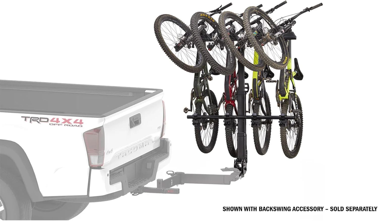 Yakima 4-Bike Vertical Hanging Hitch Mount Carrier - Durable Tilt-Away Steel Bike Rack | Hangover 4