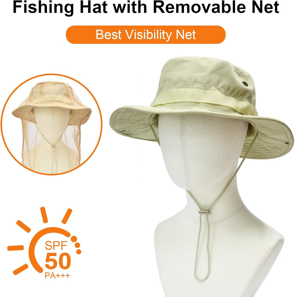 Skiennix Sun Hat - UPF 50+ Foldable Bucket Hat for UV Protection | Ideal for Hiking, Beach & Fishing