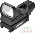 Aomekie Red Green Dot Gun Sight Scope - 4 Reticles Reflex Sight with 20mm Mount Rail