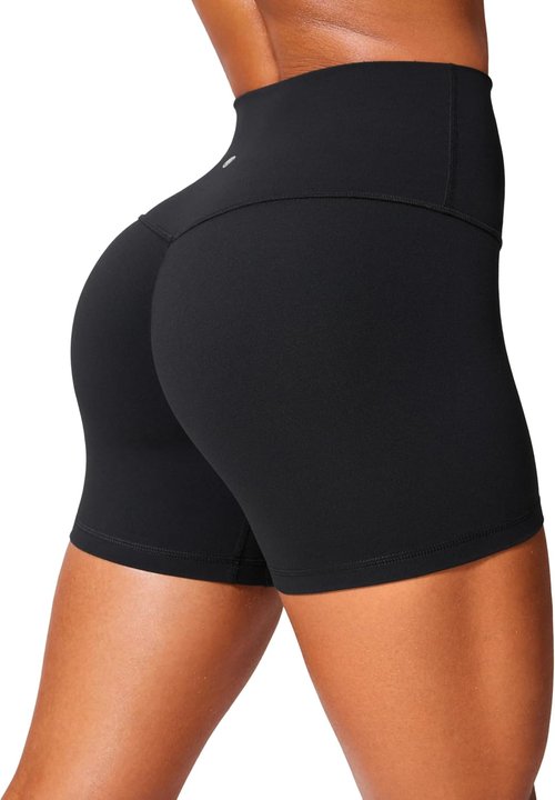 CRZ YOGA Butterlift Biker Shorts - No Front Seam High Waisted Women's Workout Gym Shorts